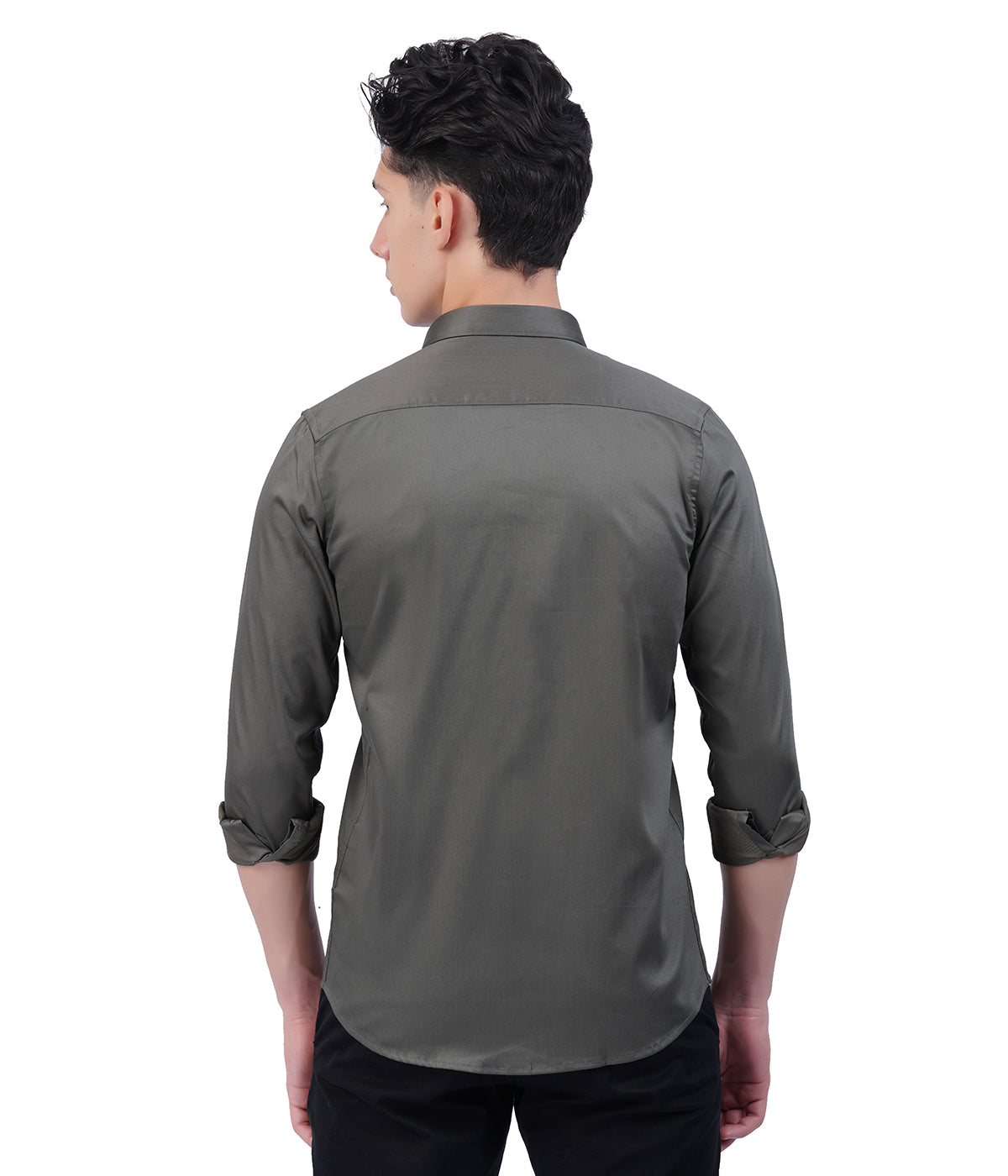 Men's Dark Grey Shirt with Full Sleeves