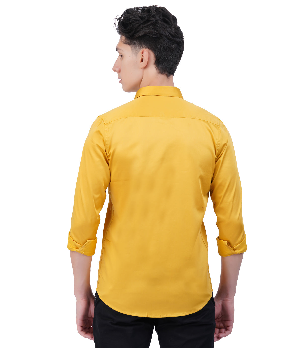 Men's Mustard Yellow Shirt with Full Sleeves