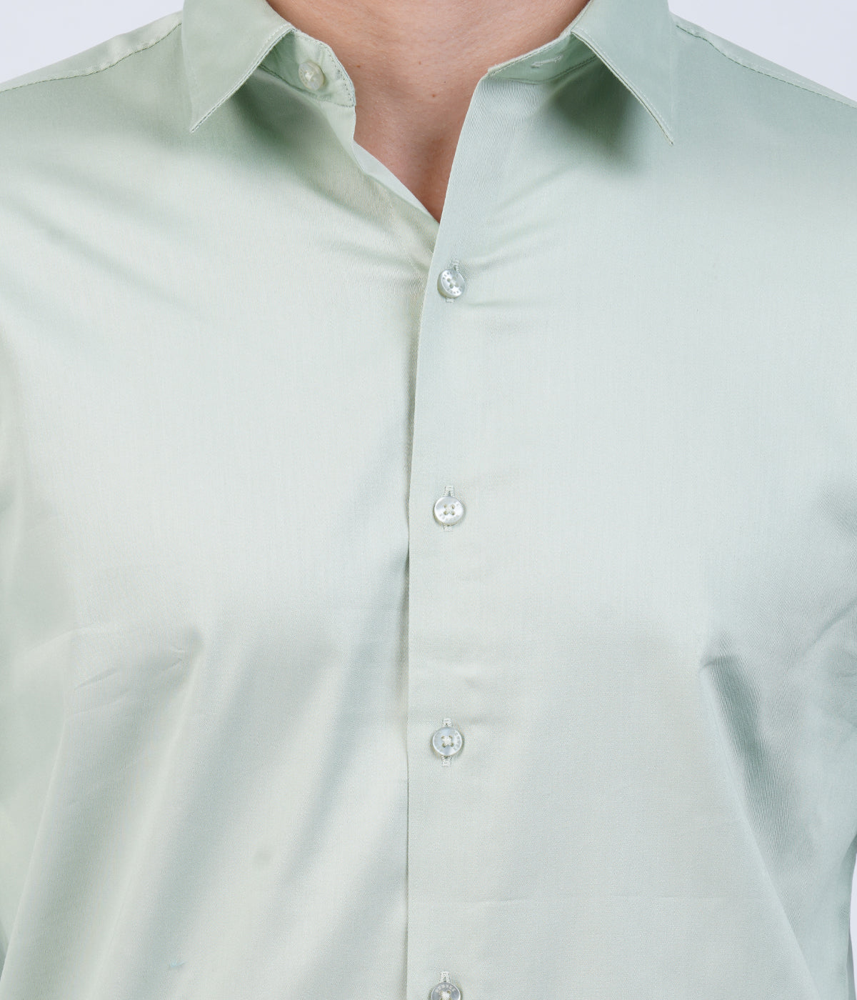 Men's Mint Green Shirt with Full Sleeves