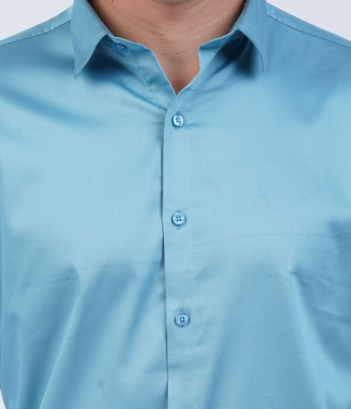 Men's Sky Blue Shirt with Full Sleeves