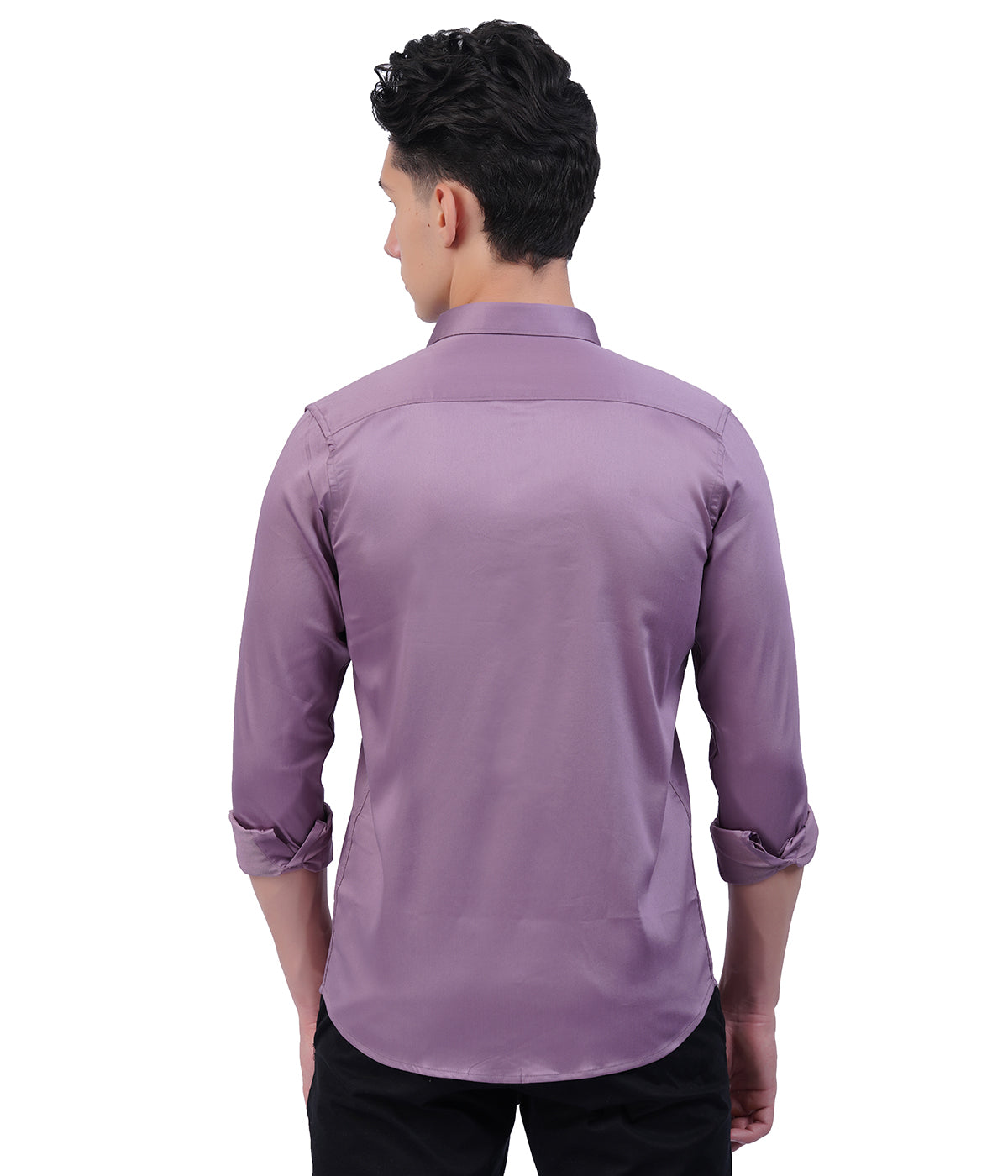 Men's Lavender Shirt with Full Sleeves