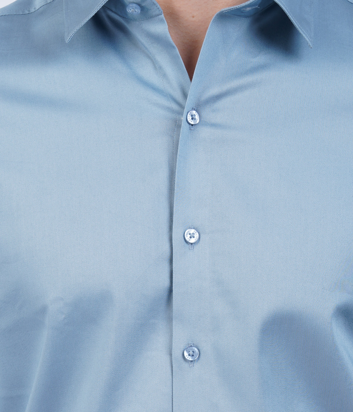 Men's Light Blue Shirt with Full Sleeves