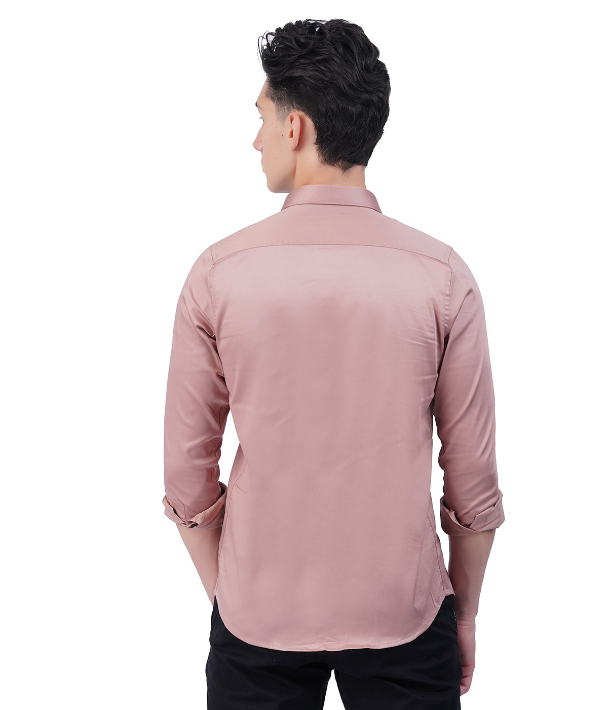 Men's Dusty Pink Shirt with Full Sleeves