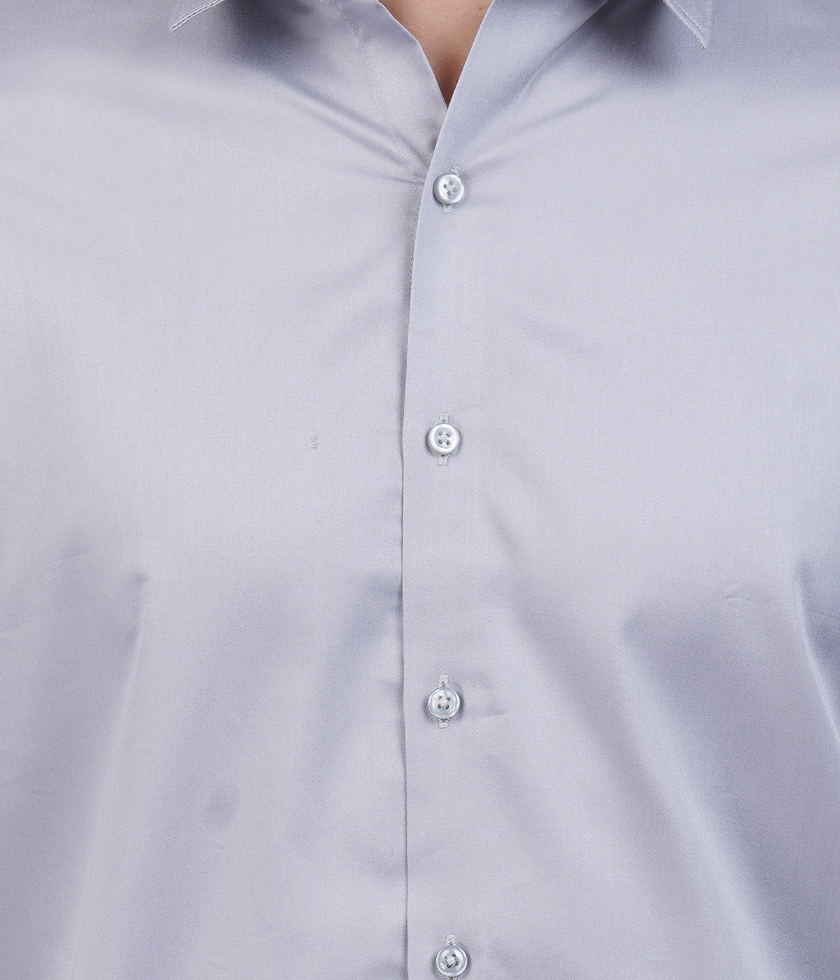 Men's Silver Grey Shirt with Full Sleeves